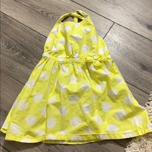 4 t yellow polka dot dress